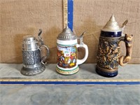 3 GERMAN STEINS