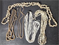 Beads Pearls Shell Necklaces Antique