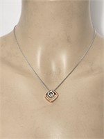 Squares Pendant with Stainless Steel Chain By ARZ