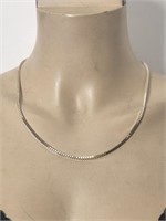 Italy Sterling Silver Chain Square Links 20 Incs