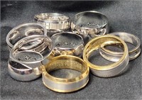 Rings & Bands Lot of 10 Sz 6.75-11