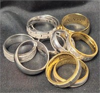 Rings & Bands Lot of 10 Sz 6.75-10.75