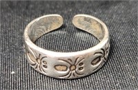 Spider Sterling Silver Band Size 3.25