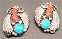 (LK) Native American Manygoats Coral and