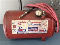 10 Gallon Midwest Products Mobile Air Compressor