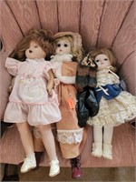 porcelain dolls and other doll