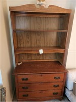 3 drawer cabinet with hutch