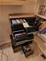 VHS tapes and organizers