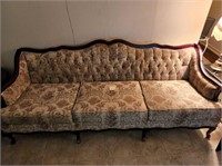 antique 3 cushion couch