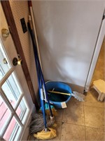mop, duster, bucket, broom