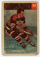 Carte Hockey Card 1954 Lee Fogolin Parkhurst