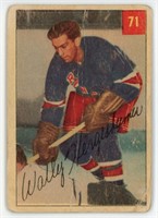 Carte Hockey Card 1954 Wally Hergesheimer Parkhurt