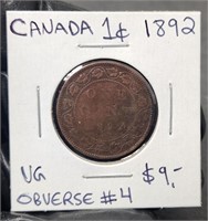 1892 Canada Large Cent