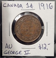 1916 Canada Large Cent High Grade