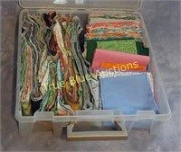 Cut Fabric And Plastic Carrying Tote