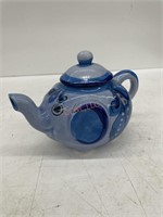 Medium Blue Porcelain Elephant Teapot