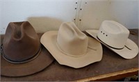 (3) Cowboy Hats