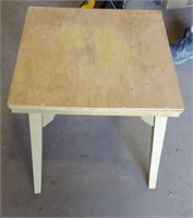 Vintage Wood Swivel Top Table