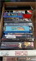 Box of DVDs, VHS