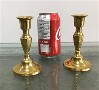 Akta Massing brass candle holders