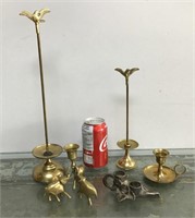 Brass decor & candle holders