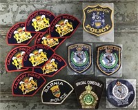 Lot of police patches
