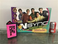 NSYNC sealed board game & NKOTB velcro wallet