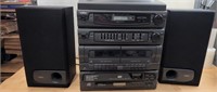 Yorx Stereo System: AM/FM, Cassette, 3 CD w/
