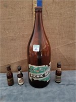 FOUNTAIN BREW PICNIC BEER & 3 BEER SALT/PEPPERS