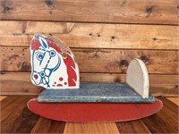 Vintage Wooden Rocking Horse, as is