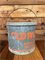 Vintage Galvanized Minnow Bait Bucket