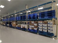 Pallet Racking-6 Sections,12'H, 42"D, 56'L