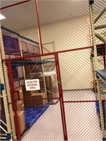 Red Gate-10'H w/2-18' Sections of Pallet Racking