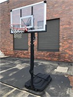 Elite Backboard w/Basketball Hoop & Pole-pole rust
