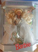 Happy Holiday Barbie (1992) Silver dress