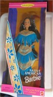 Native American Barbie wblue & /brown Buckskin (19