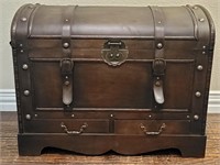 Reproduction Antique Style Humpback Steamer Chest