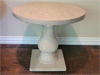 Solid Wood Round Foyer / Accent Pedestal Table 2/2