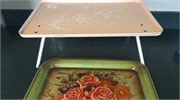 Vintage Foldable Tray and Decorative Tray