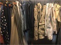 Men’s Clothing Right Side Rack Contents