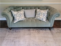 Elegant Tufted Chesterfield Sofa with Rolled Arms