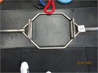 Steel hex weight lifting trap bar