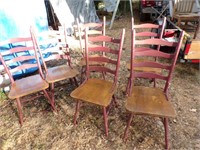 Set of 6 Wooden chairs