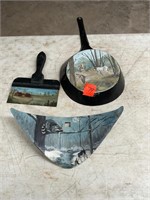 Hand Painted skillet, blade
