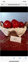Ceramic apple basket