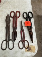 4- pair sheet metal shears