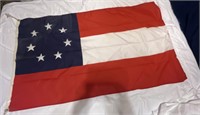 First National Confederate flag  34 by 60 inches