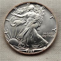 1987 Silver Am Eagle Dollar