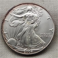 2004 Silver Am Eagle Dollar