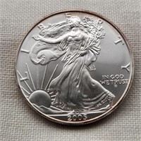 2005 Silver Am Eagle Dollar